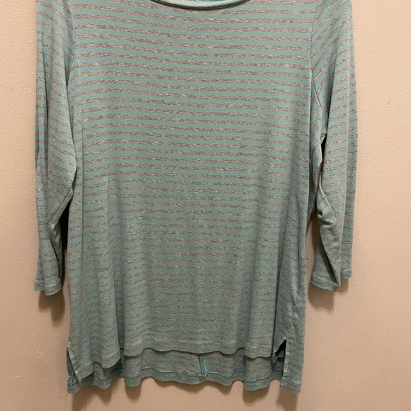 Sejour ladies long sleeve size 1X aqua and gray. In excellent shape - Picture 3 of 10